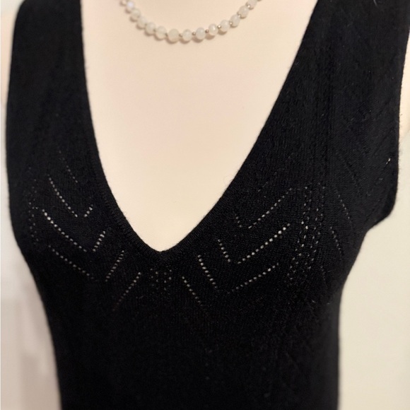 💎Naked Cashmere ALEXIA POINTELLE V-NECK TANK! NEW WITHOUT TAGS! STUNNING! SOFT!! - Picture 6 of 13